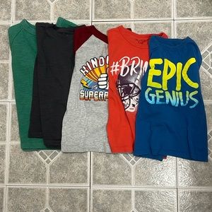 5pc Bundle Boys Long Sleeve Shirts Size Small